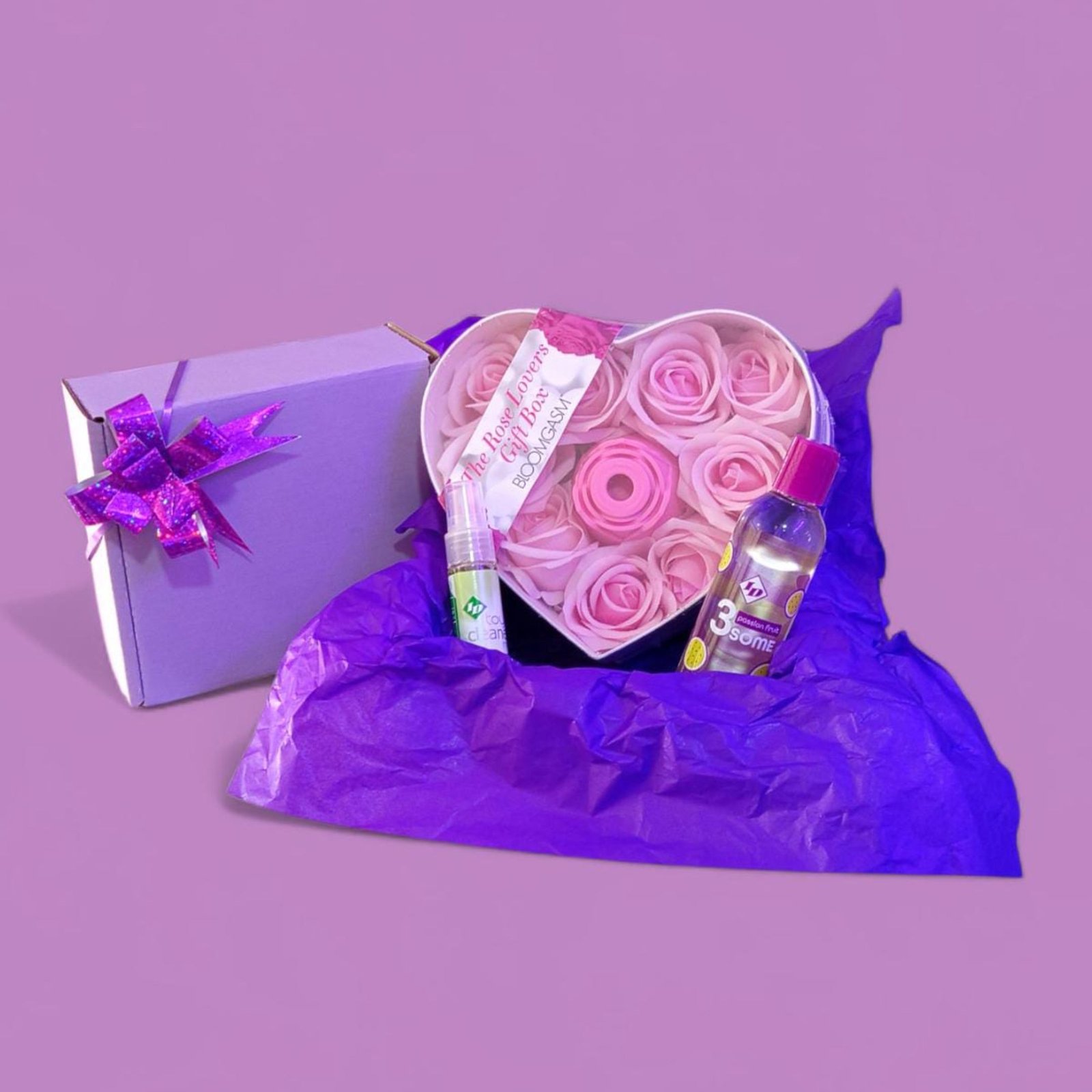 Kit Bloomgasm The Rose Lovers Gift Box - Kit Succionador + Lubricante 3 en 1 + Limpiador ID - Imagen 2