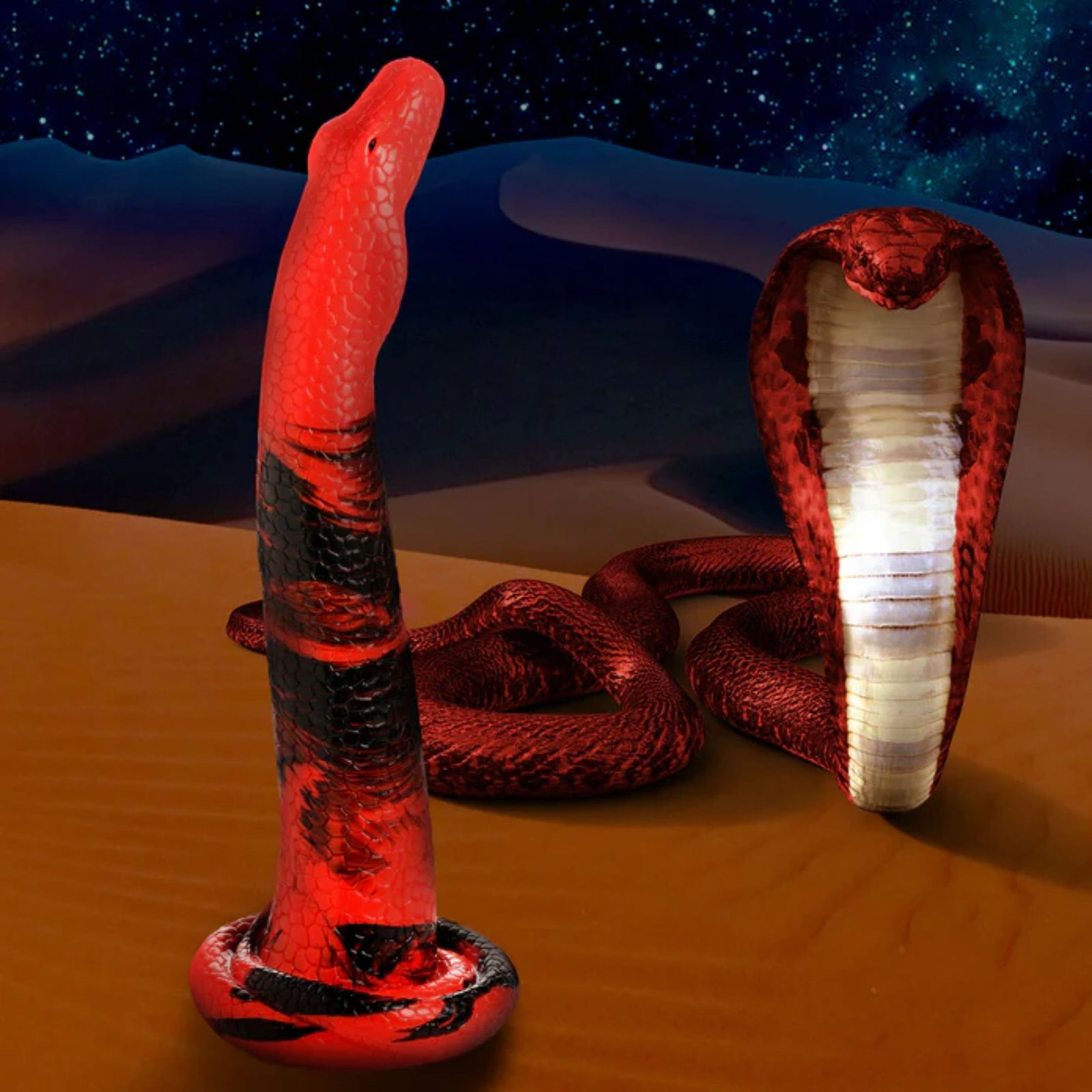 Dildo de Serpiente - King Cobra - Large 14" Long Silicone Dong - Imagen 4