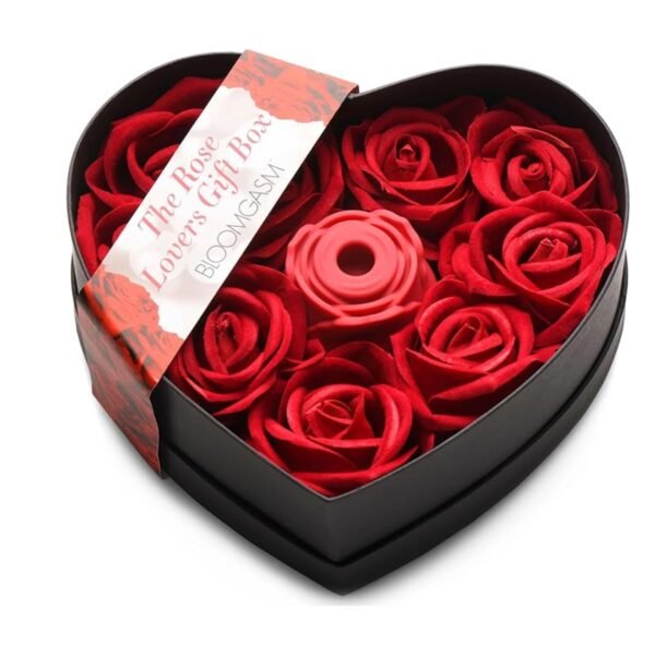 Bloomgasm The Rose Lovers Gift Box – Succionador de clítoris- ROJO