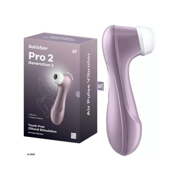 ¡CLÁSICO! Satisfyer Pro 2 Generation 2 – Estimulador de Clítoris Air-Pulse Morado Metálico