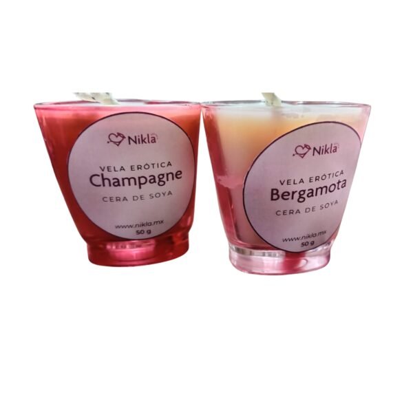 Vela de Corazón WaxPlay – Champagne Y bergamota