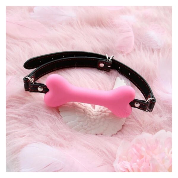 Mordaza Negra con Hueso Rosa