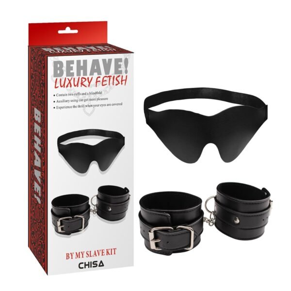 Behave! – Kit de 2 Esposas+ Antifaz-By My Slave Kit
