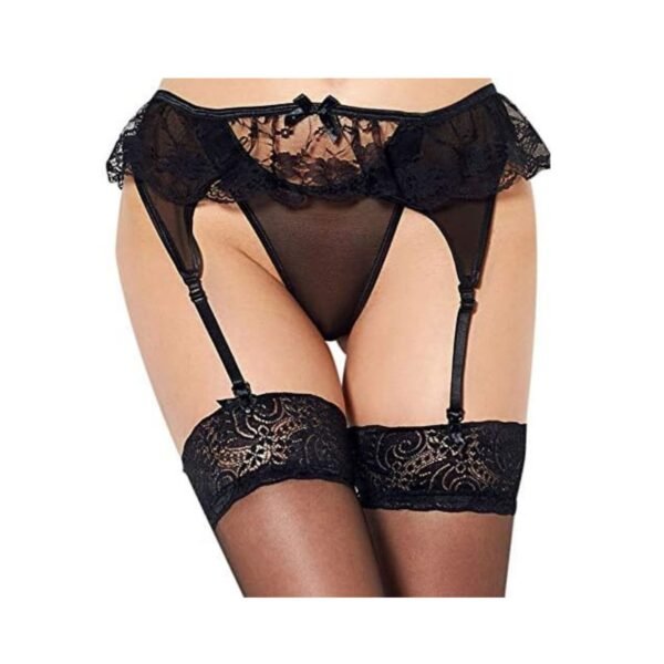 Liguero con Panty -Talla L – Nikla - Negro