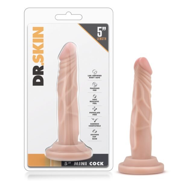 Dr. Skin – 5 Inch Mini Cock – Beige