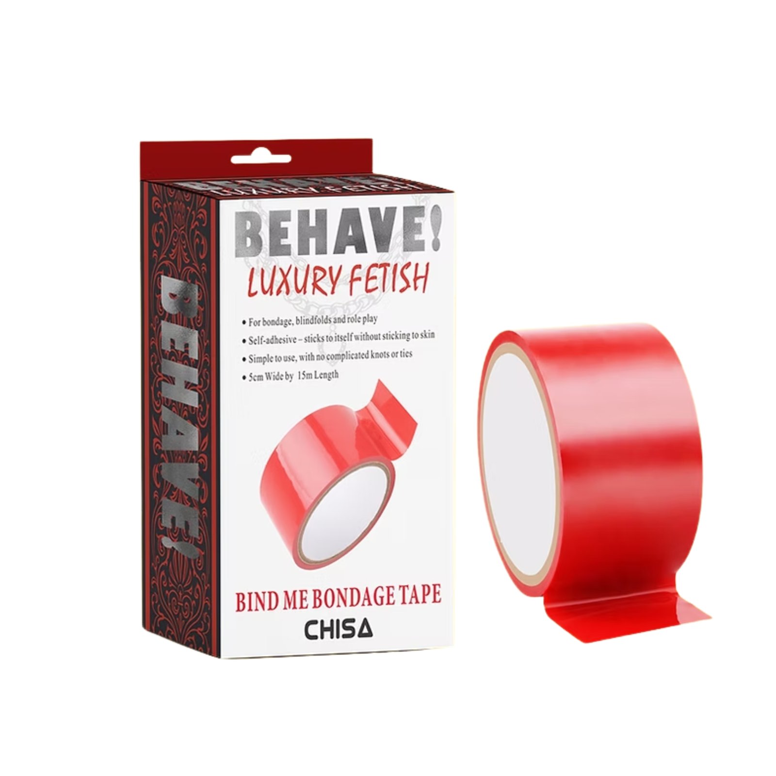 Cinta Bondage- Bind Me Bondage Tape – Behave! Roja