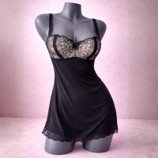 Loungerie Vestido Negro- Talla Mediana