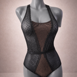 Body Negro Transparencia Negro