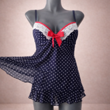 VickyForm Babydoll Puntos Azules