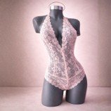 Body Encaje Rosa Pastel – Talla Grande