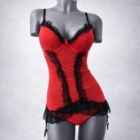 Conjunto Rojo con Holanes Negros