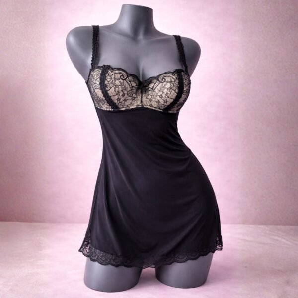Loungerie Vestido Negro- Talla Mediana