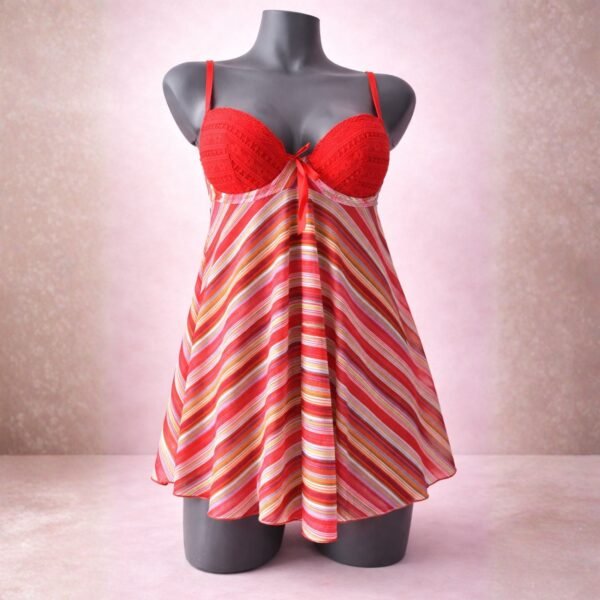 Pijama Babydoll Mujer – Vestido Colorido Lollypop