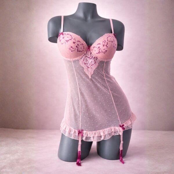 Velvet Kitten Babydoll Rosa- Talla Mediana