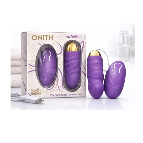 Bala Vibradora con Control Remoto Onith Waves – Recargable Morado