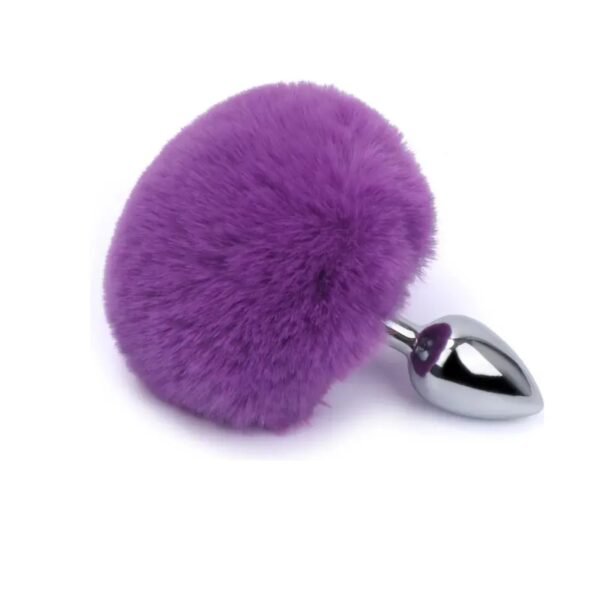 Plug Anal Cola de Conejo Morado