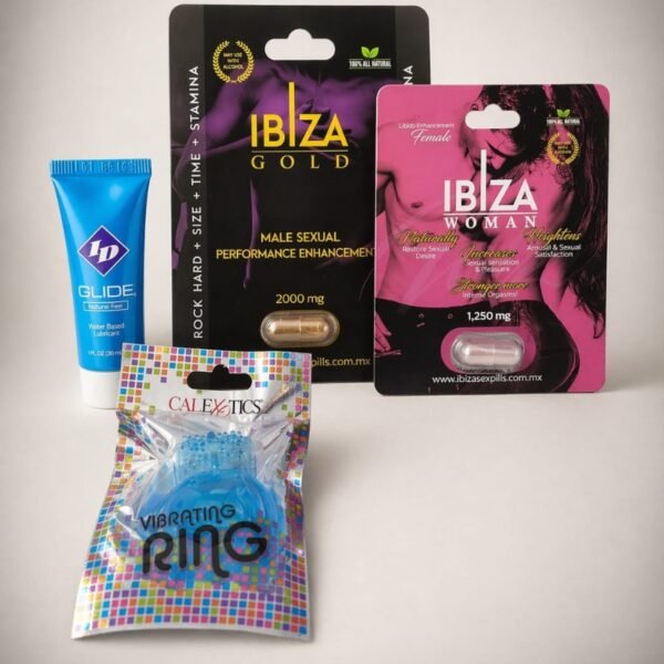 Más Placer Kit – Vigorizantes, Sensibilizador y Anillo Vibrador