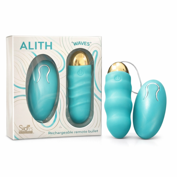 Bala Vibradora con Control Remoto Alith Waves – Recargable- Turquesa