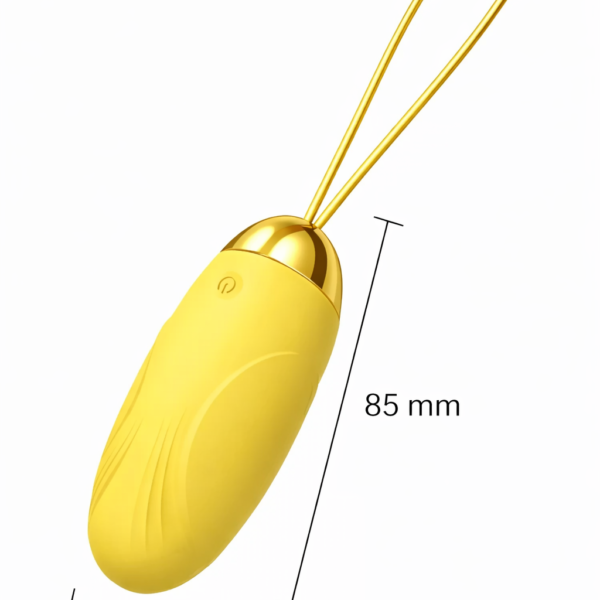 Bala Vibradora con Control Remoto – Recargable (Amarillo)