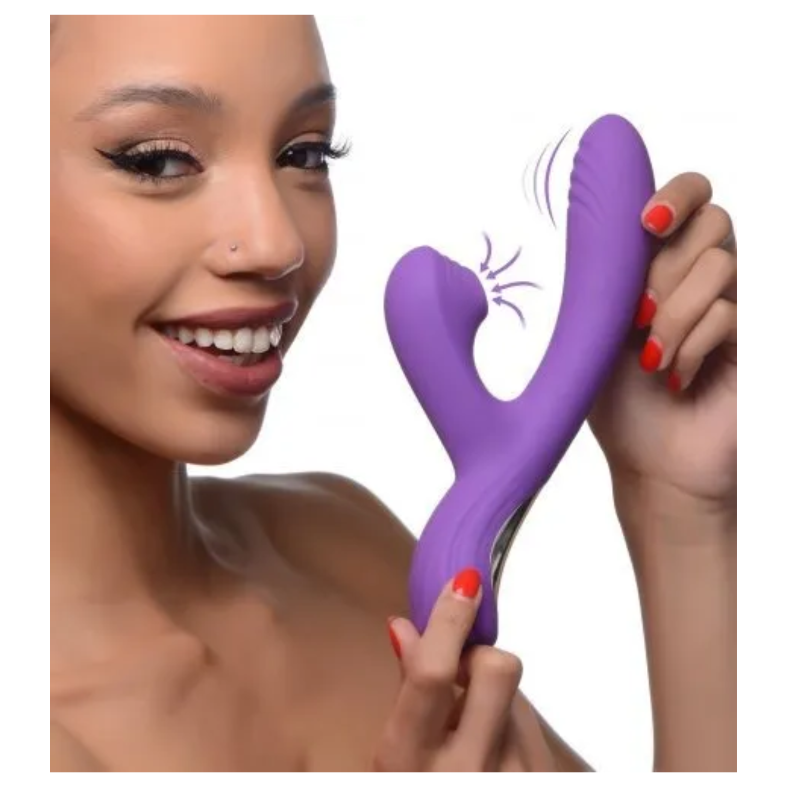 Power Bunnies Shivers 30X - Vibrador de Conejo Recargable Morado - Imagen 3