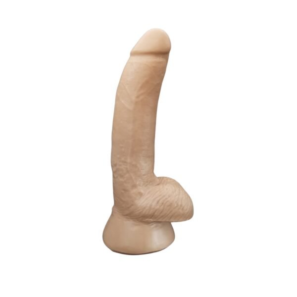 Big Twoo- Dildo Económico Beige con Testículos- 22cm
