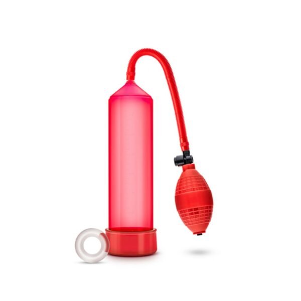 Bomba de Vacío para Pene con Anillo Stay Hard Roja – Performance VX101 Roja con Anillo