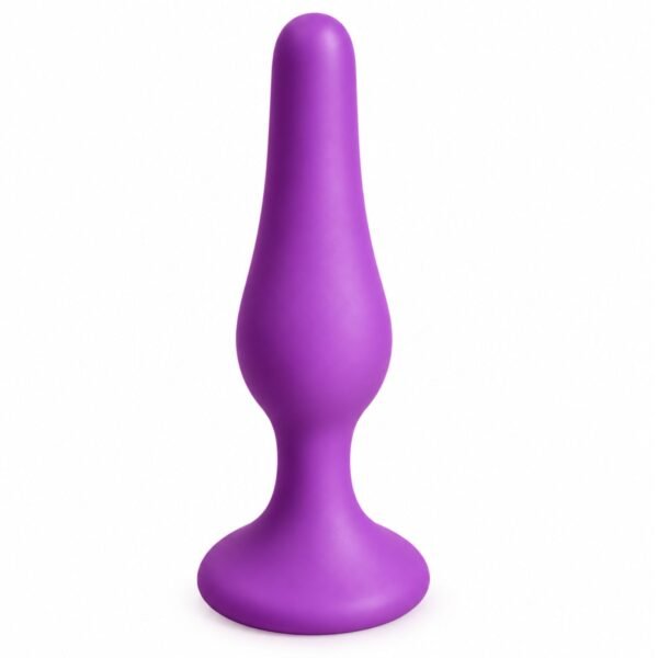 Dilatador anal de silicona morado