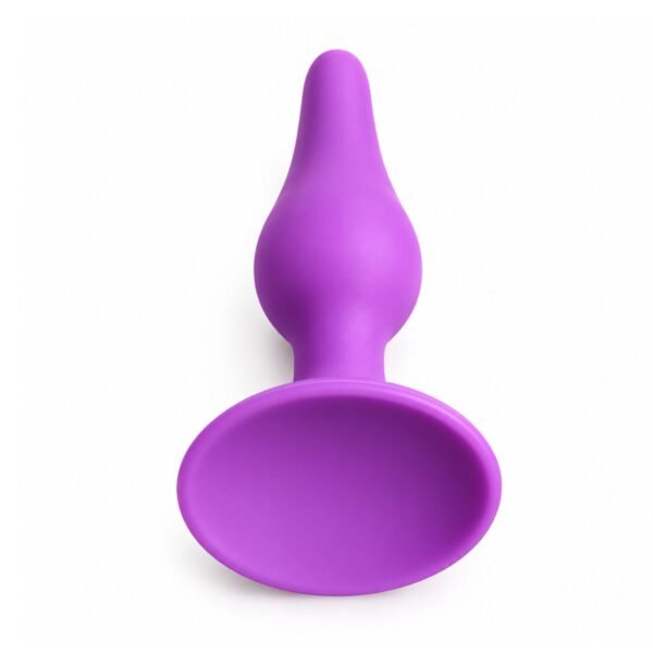 Dilatador anal de silicona morado