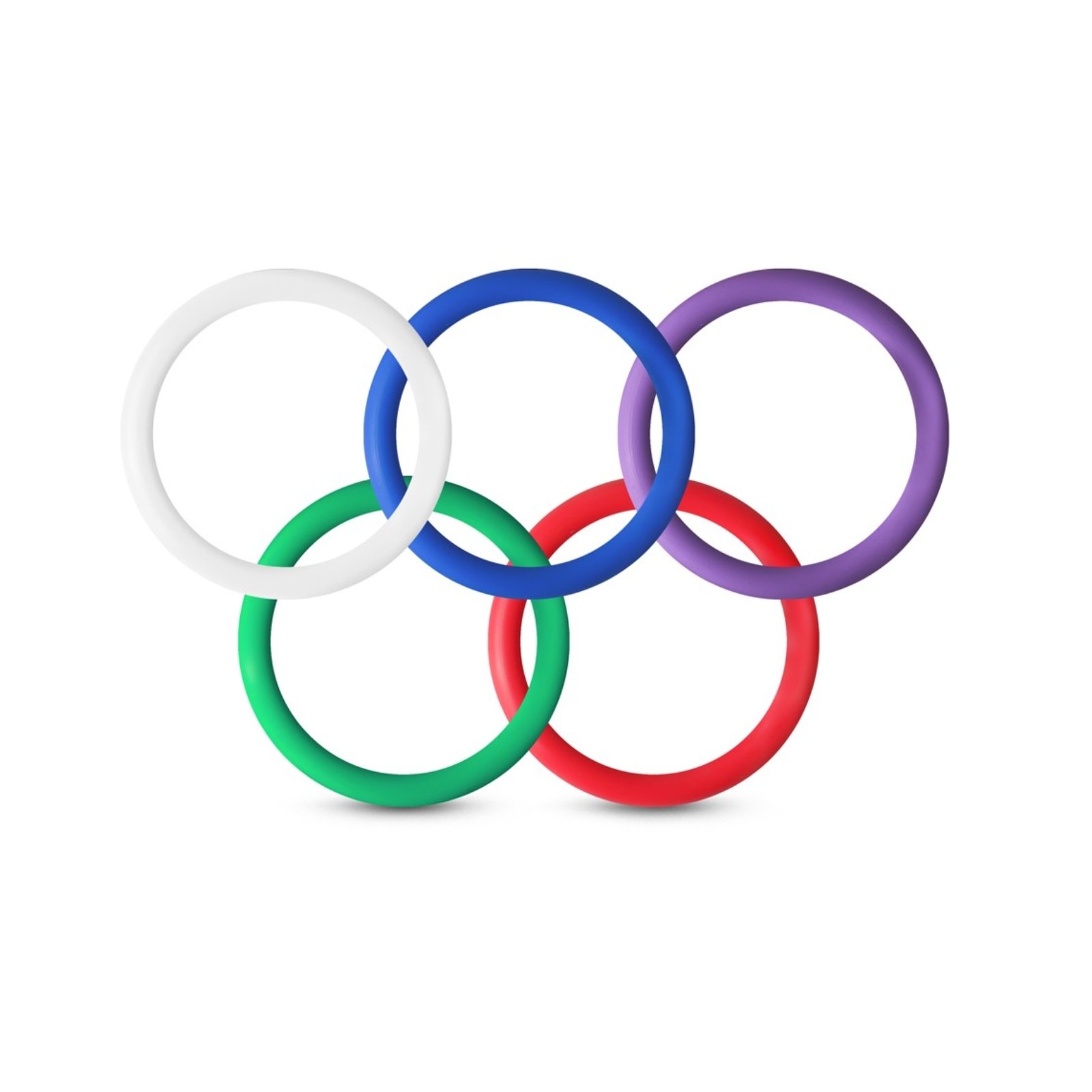 Rainbow Silicone Pleasure Rings – Set de 5 anillos de Silicona Multicolor - Imagen 3