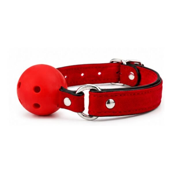 Mordaza Roja con Pelota- Mordaza Roja Afelpada