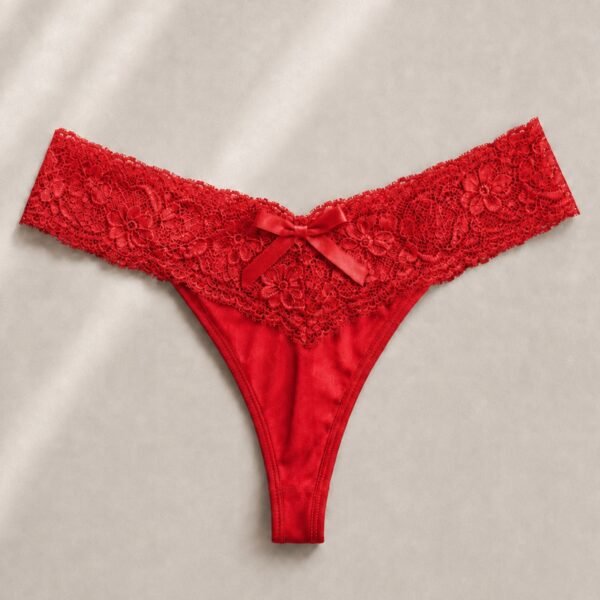 ¡BEST SELLER! Tanga María Roja – Talla Grande o Extragrande