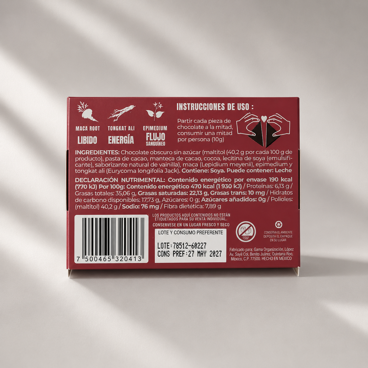 MUUD Sex Chocolate - Afrodisiaco para Parejas - Chocolate Erótico - Imagen 4