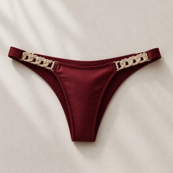 ¡NUEVO! Tanga Tinto con Pedrería Heat – Talla Chica