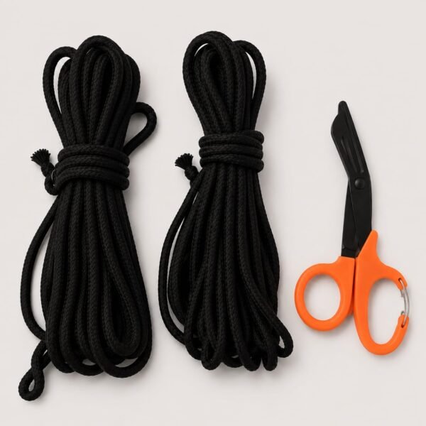 Kit Shibari | Cuerda de Algodón de 8 m + Tijeras de Seguridad