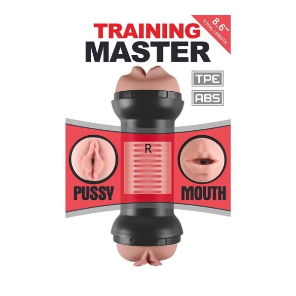 Masturbador masculino de doble entrada Vagina y Boca | Lovetoy Training Master