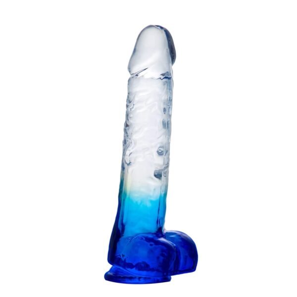 Dildo Realista con Testículos | Dildo con Testículos Bicolor Económico