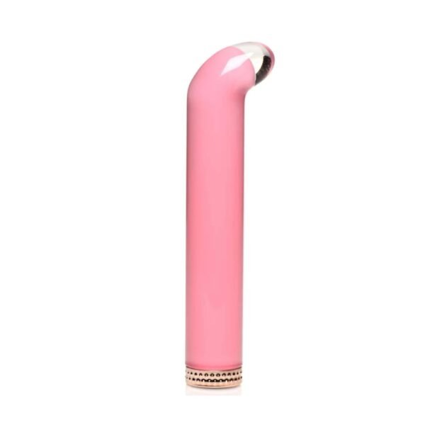 VIBRA-GLASS 10X Mini G-Spot Vibe Pink – PRISMS | Vibrador Curvo de Vidrio Color Rosa