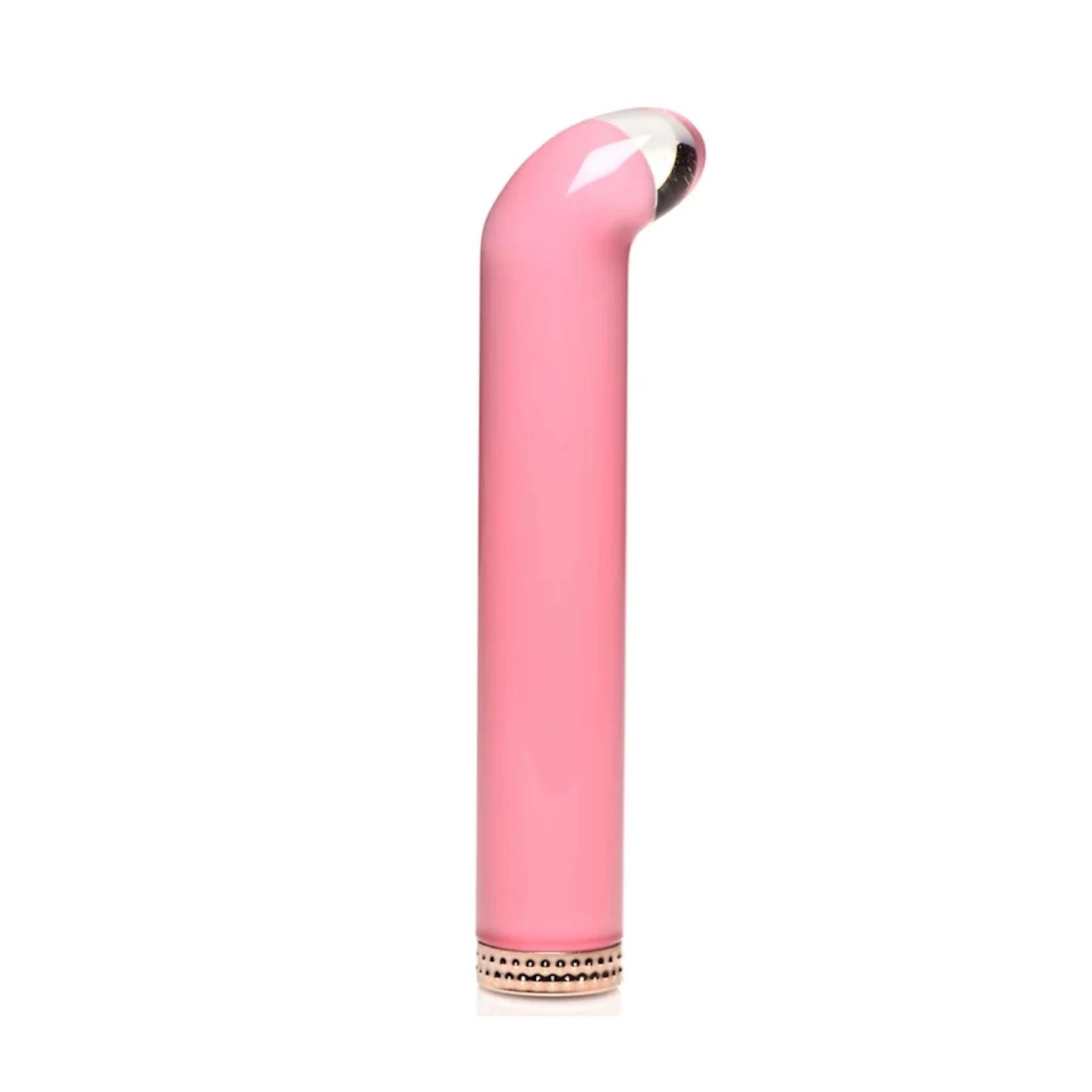VIBRA-GLASS 10X Mini G-Spot Vibe Pink – PRISMS | Vibrador Curvo de Vidrio Color Rosa - Imagen 2