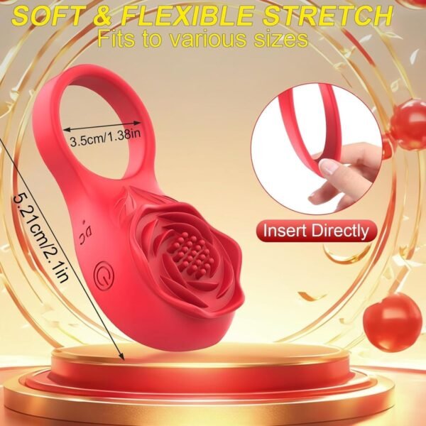 Anillo Vibrador para Pene con Forma de Rosa – Rose Vibration Cock Ring