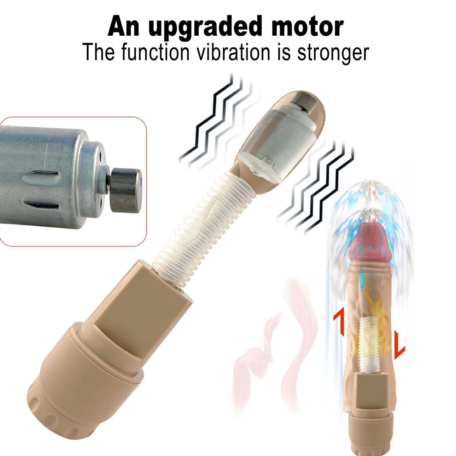Dildo vibrador realista QSDZ-027| Dildo Realista - Imagen 13