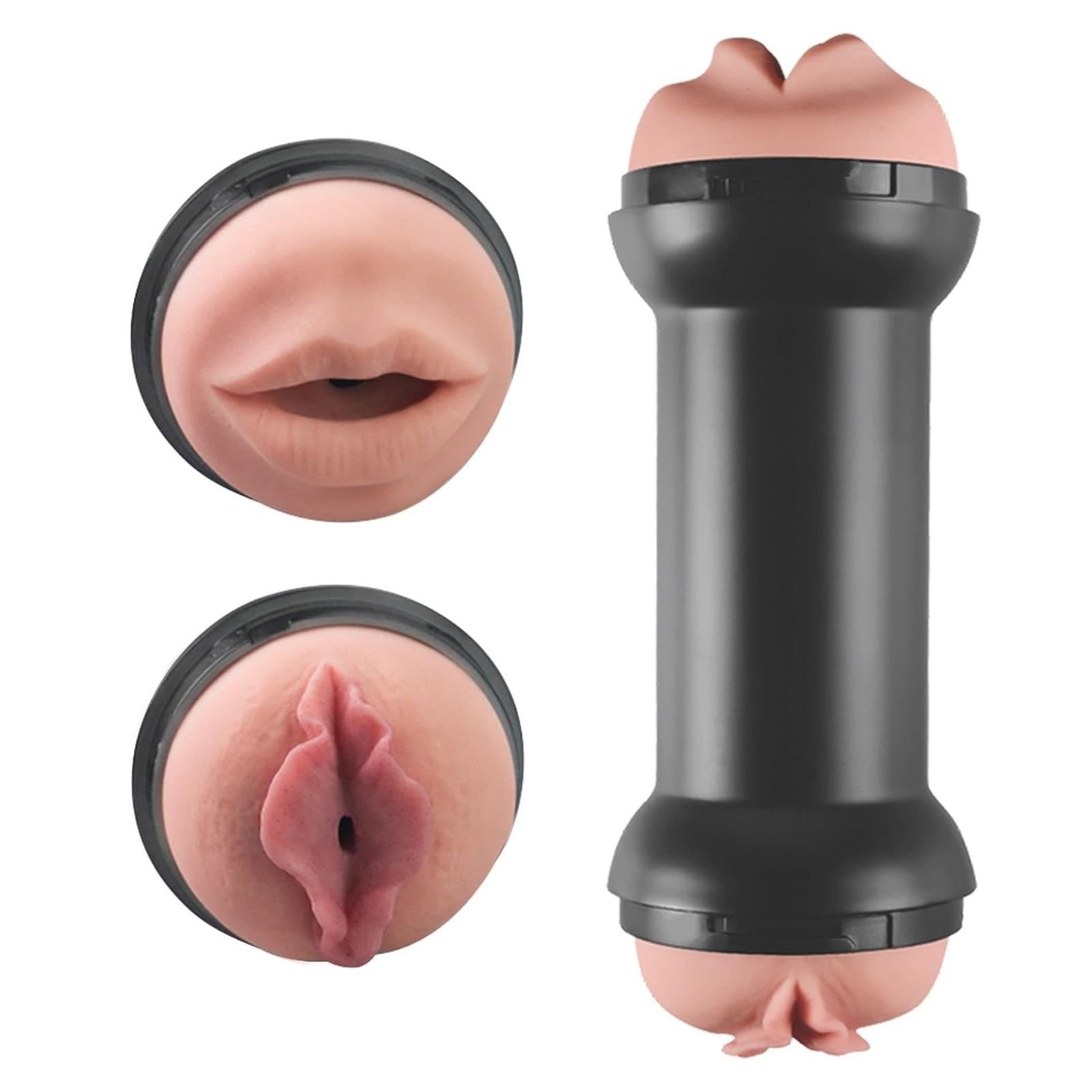 Masturbador masculino de doble entrada Vagina y Boca | Lovetoy Training Master - Imagen 2