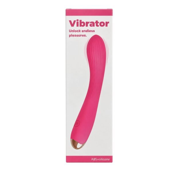 Vibrador de Silicona Rosa Recargable Unlock Endless Pleasures | Vibrador Curvo Grande Rosa