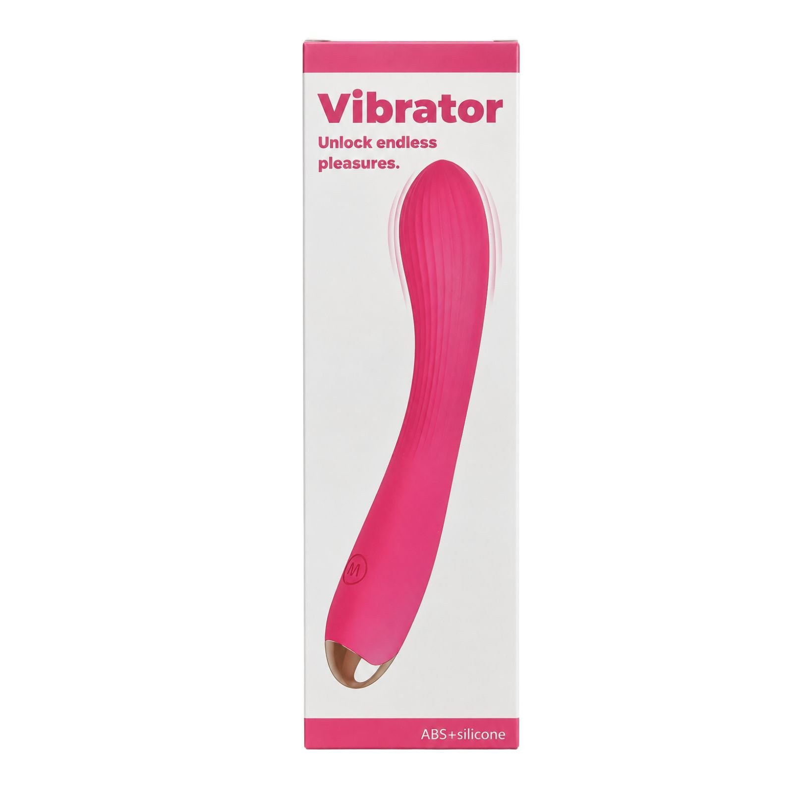Vibrador de Silicona Rosa Recargable Unlock Endless Pleasures | Vibrador Curvo Grande Rosa