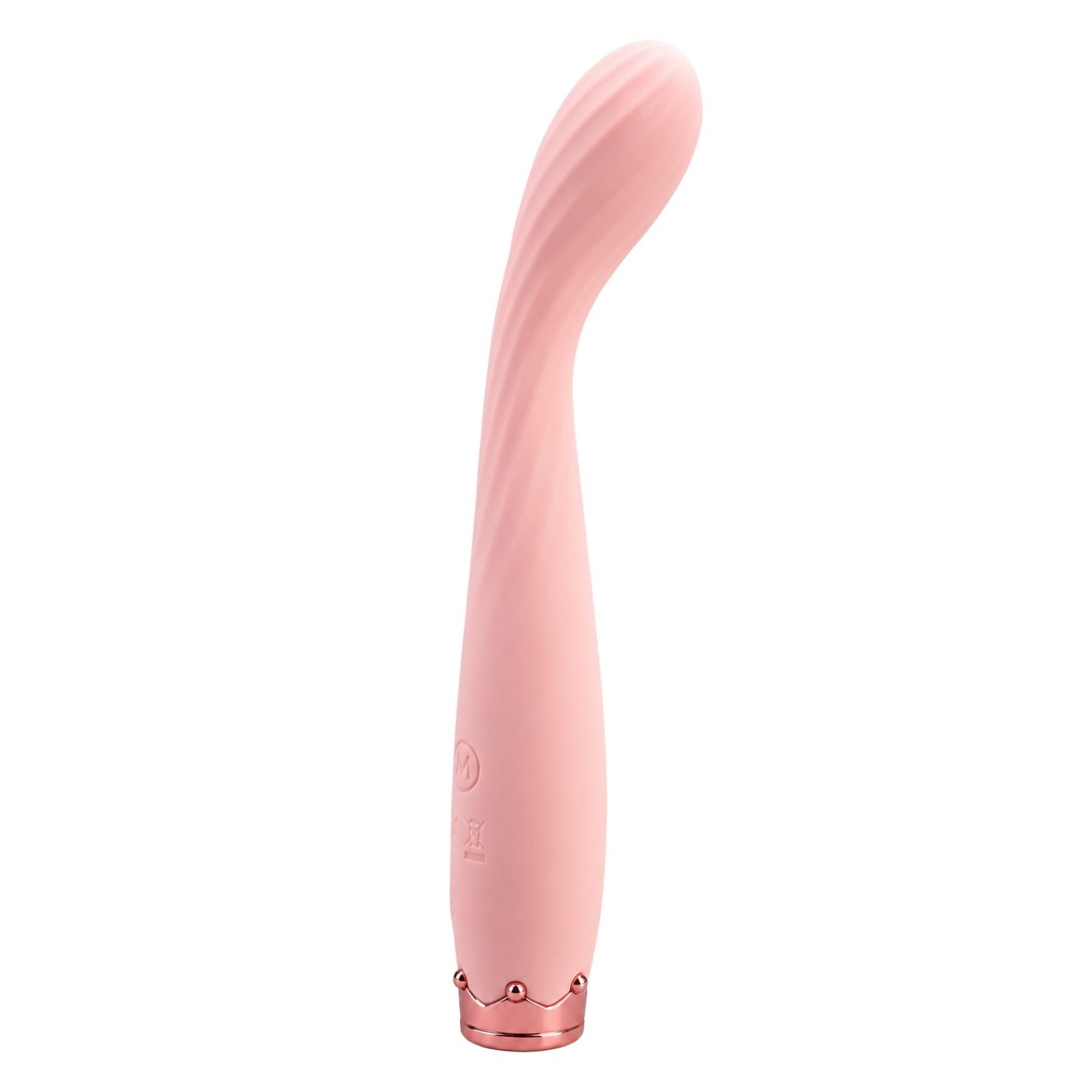 Vibrador de Silicona Recargable X8Z1Y| Vibrador Curvo Rosa - Imagen 2