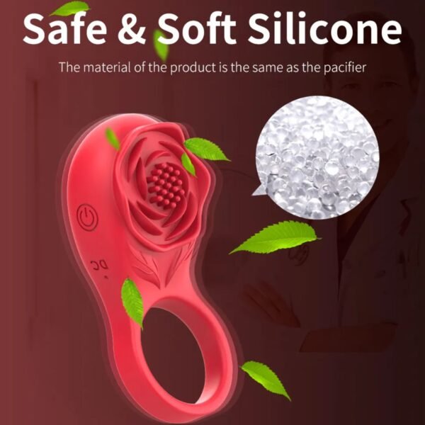 Anillo Vibrador para Pene con Forma de Rosa – Rose Vibration Cock Ring