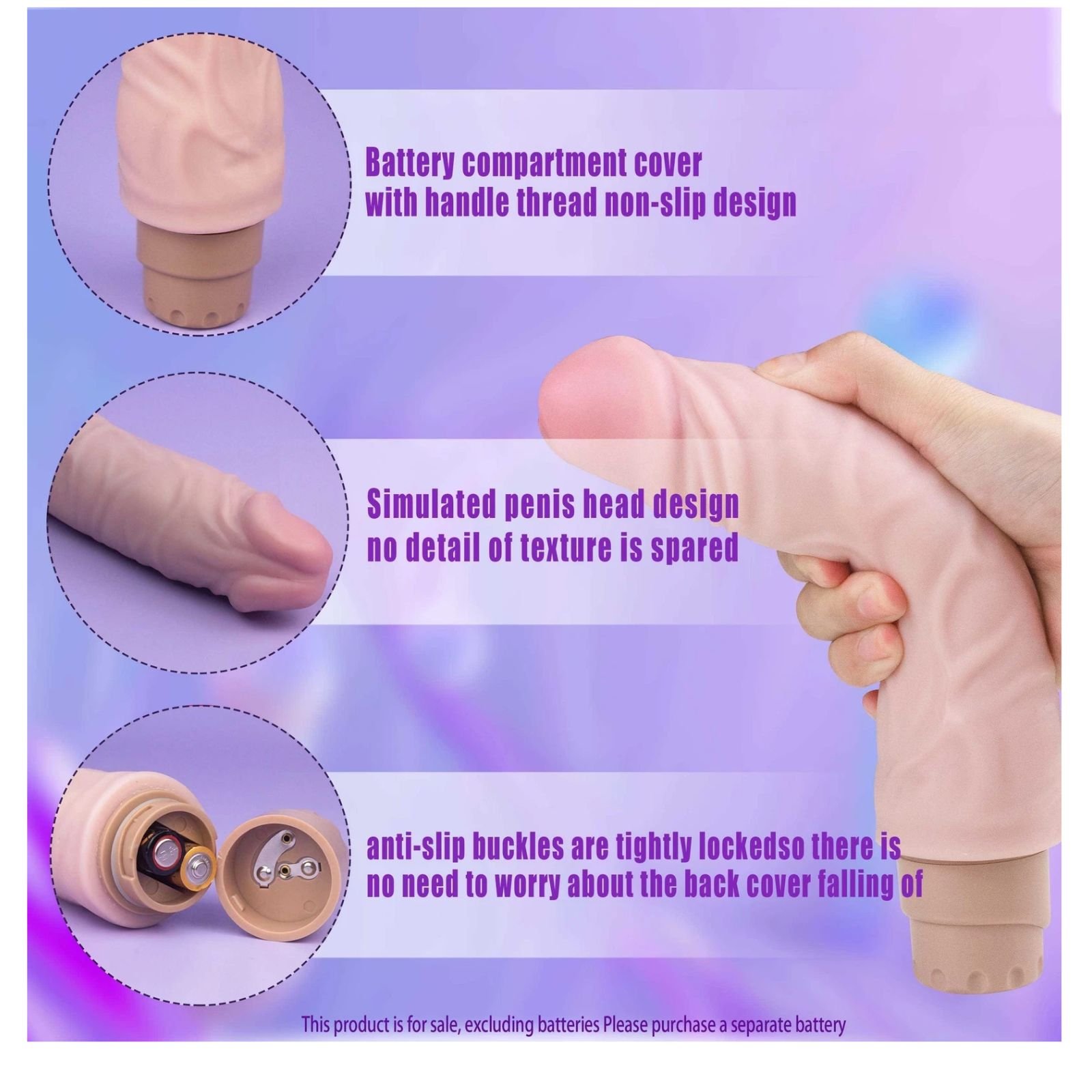 Dildo vibrador realista QSDZ-027| Dildo Realista - Imagen 7
