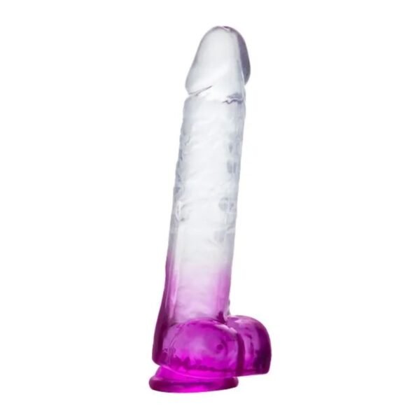 Dildo Realista con Testículos | Dildo con Testículos Bicolor Económico