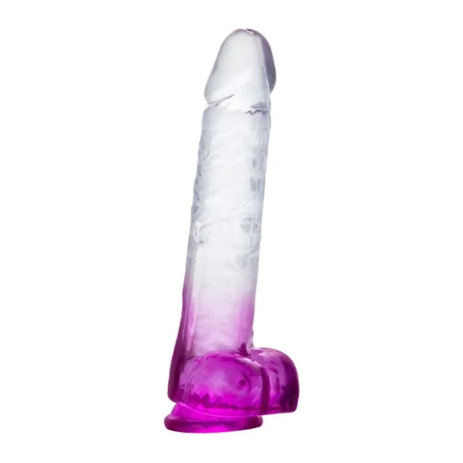 Dildo Realista con Testículos | Dildo con Testículos Bicolor Económico